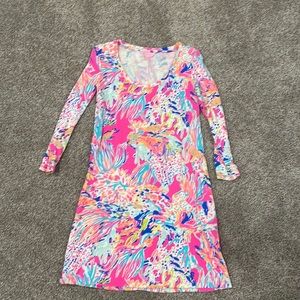 Lilly Pulitzer coral hot pink dress